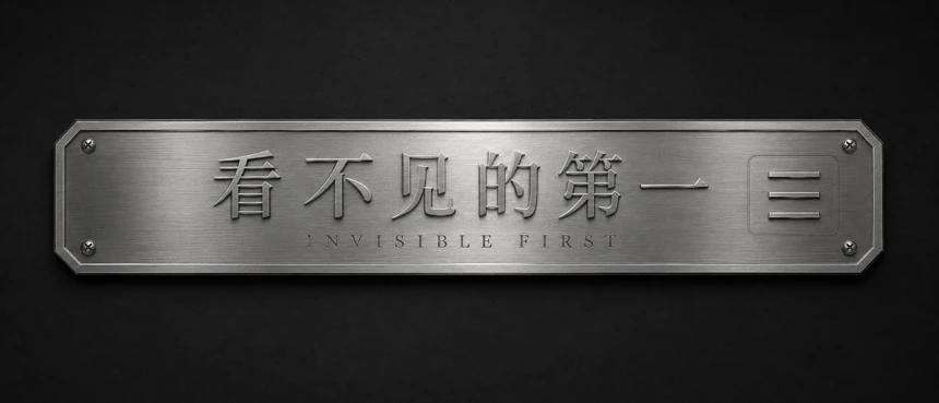 看不见的第一 INVISIBLE FIRST 顶部金属钢牌